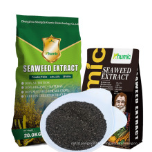 Fully water soluble plant growth promoter Potassium Nitrogen seaweed kelp fertilizer seaweed extract flakes